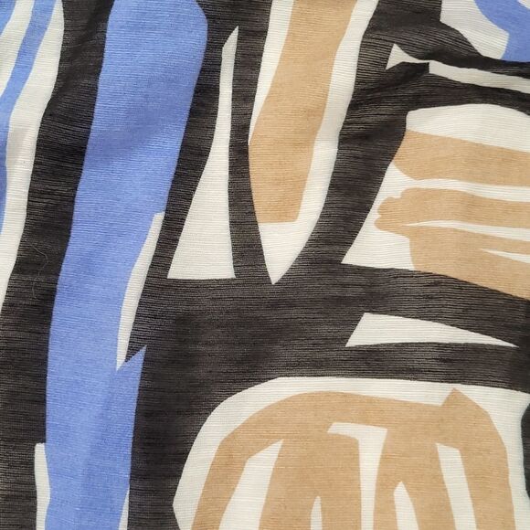 🔺️Nic & Zoe Geo Print Linen & Silk Blend Skirt Size 4 - Picture 6 of 10